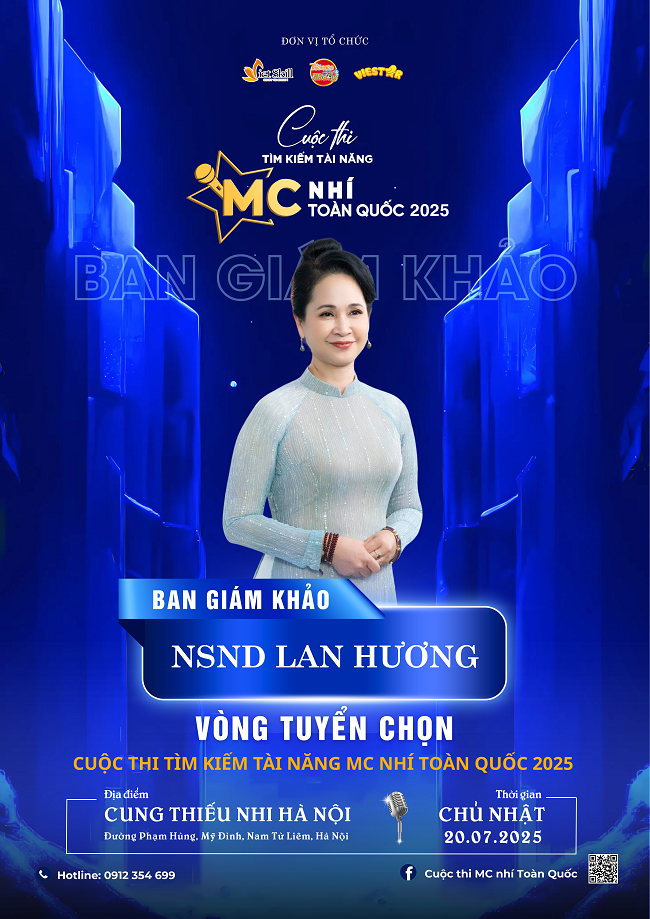 Ban Giám Khảo Cuộc Thi MC Nhí Toàn Quốc 2025 – Gặp gỡ NSND Lan Hương và NSƯT Đỗ Kỷ