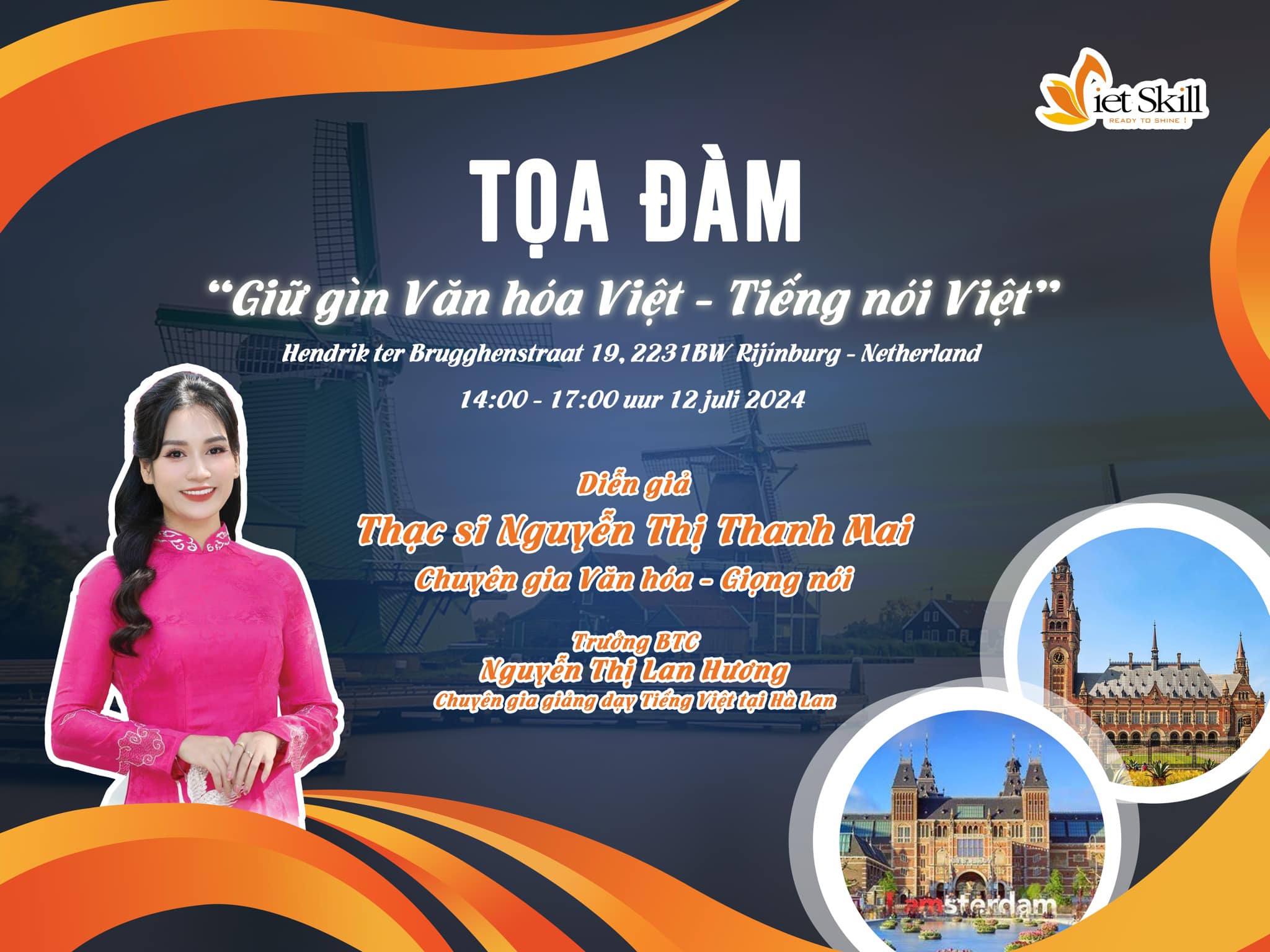 Tọa đàm “Giữ gìn Văn hóa Việt – Tiếng nói Việt” Tại Hà Lan 