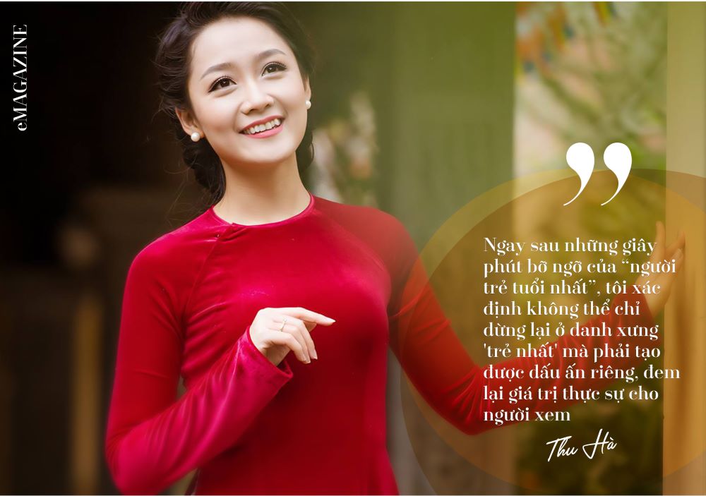 Quyết định liều lĩnh đầu tiên là bước chân vào Đài truyền hình Việt Nam của nữ MC xinh đẹp của bản tin thời sự 19H