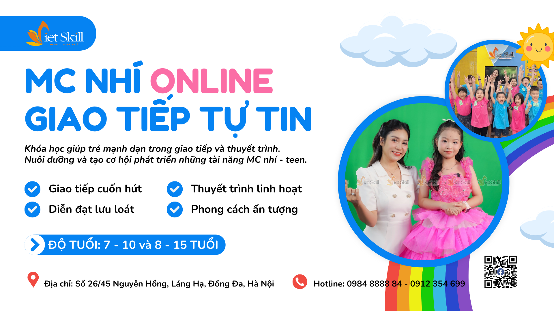 CHƯƠNG TRÌNH ĐÀO TẠO MC NHÍ - KỸ NĂNG SỐNG ONLINE