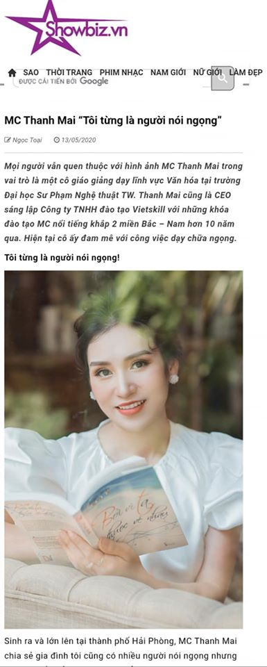 MC Thanh Mai - Người sở hữu "bộ sưu tập bí quyết" sửa các lỗi ngọng  cực đỉnh